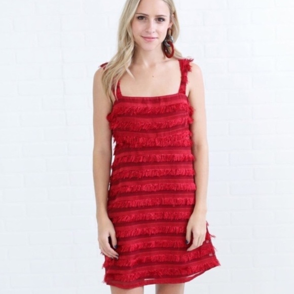 Show Me Your Mumu Party Fringe Ruby Mini Aria Dress Size Medium - Picture 2 of 7